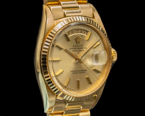 gold rolex perpetual day date watch